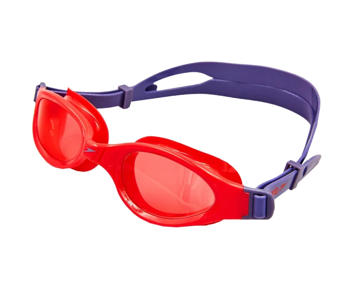 Фото - очки для плавания Очки для плавания детские SPEEDO FUTURA PLUS JUNIOR 809010B860 (поликарбонат, термопластичная резина, силикон, серый-красный)