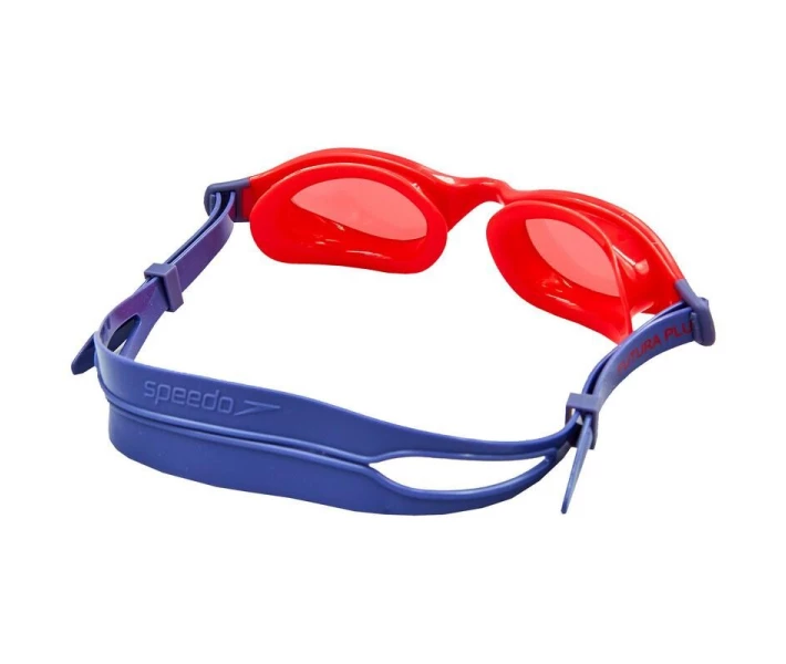 Фото - очки для плавания Очки для плавания детские SPEEDO FUTURA PLUS JUNIOR 809010B860 (поликарбонат, термопластичная резина, силикон, серый-красный)