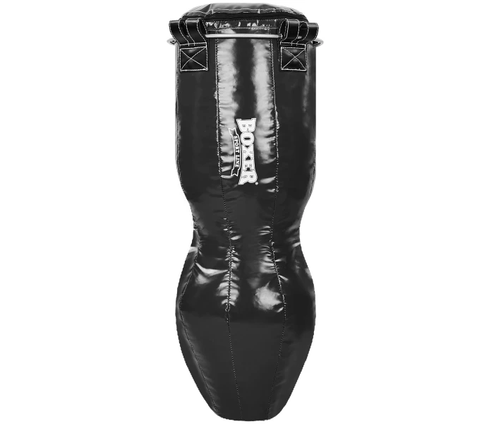 Фото - боксерскую грушу и мешок Мешок боксерский Силуэт Кожа h-120см BOXER 1023-01 (наполнитель-ветошь х-б, черный)