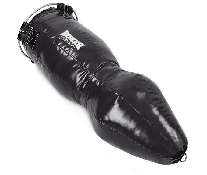 Фото - боксерскую грушу и мешок Мешок боксерский Силуэт Кожа h-120см BOXER 1023-01 (наполнитель-ветошь х-б, черный)
