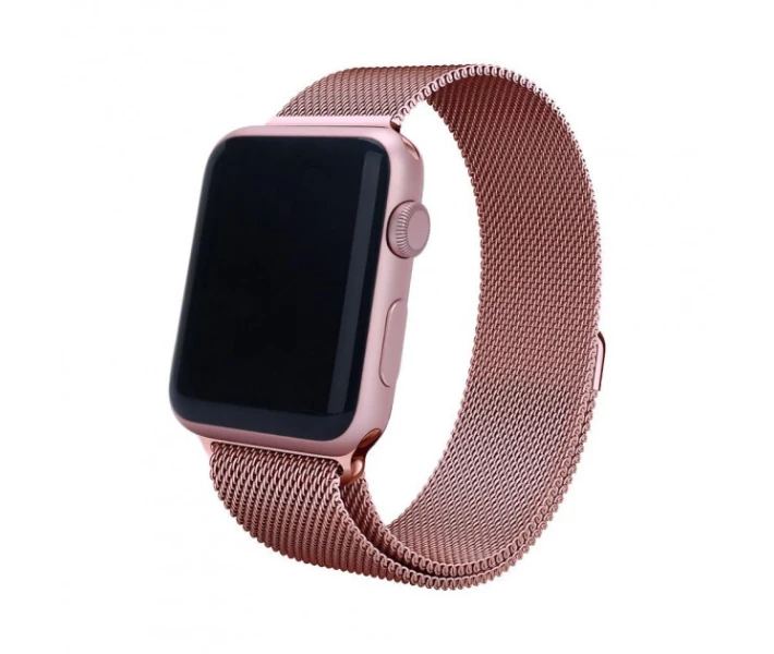 Фото - аксессуар к смарт-чсасам Металлический ремешок Milanese для Apple Watch 38/40/42/44 мм Rose Gold (HbP050596)