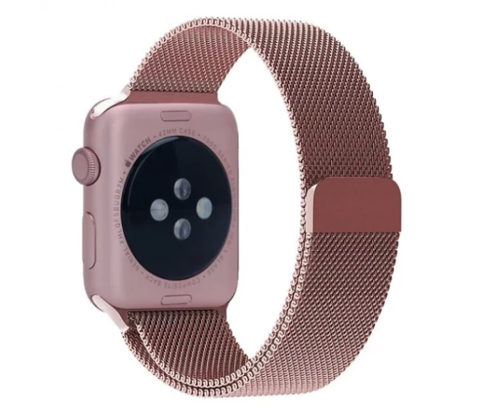 Фото - аксессуар к смарт-чсасам Металлический ремешок Milanese для Apple Watch 38/40/42/44 мм Rose Gold (HbP050596)