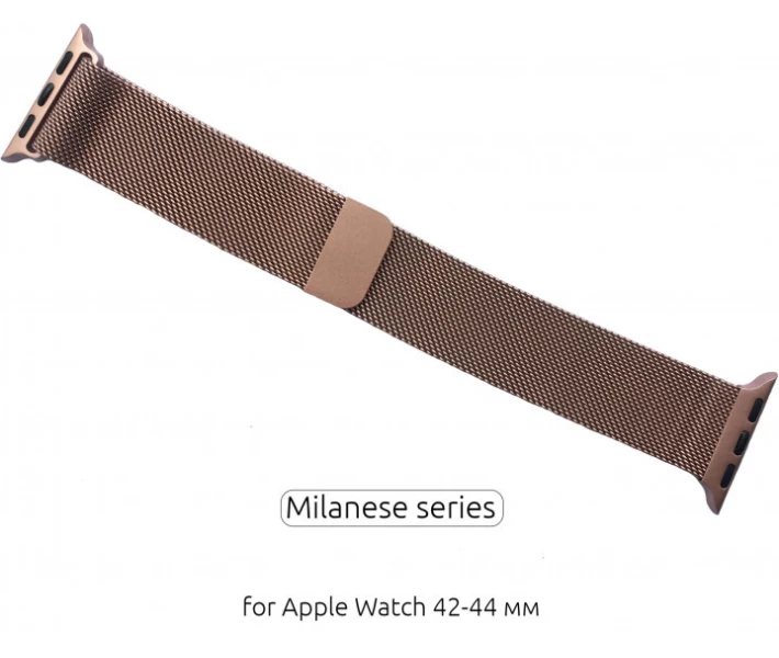 Фото - аксессуар к смарт-чсасам Металлический ремешок Milanese для Apple Watch 38/40/42/44 мм Rose Gold (HbP050596)