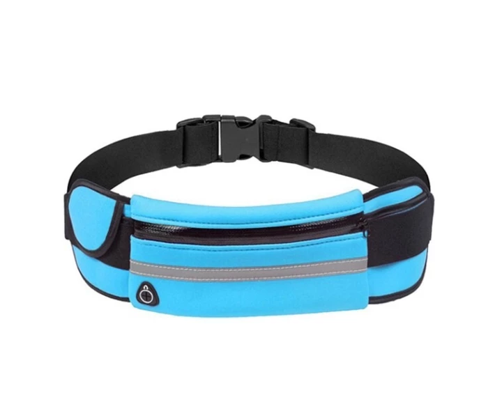 Фото - сумку спортивную и чехол Сумка для бега на пояс RunBag с карманом на бутылку Blue (HbP0506205)