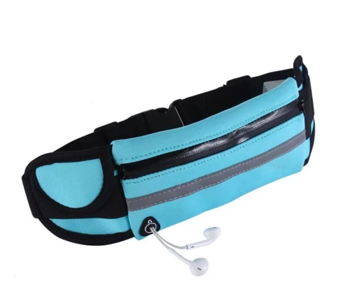Фото - сумку спортивную и чехол Сумка для бега на пояс RunBag с карманом на бутылку Blue (HbP0506205)