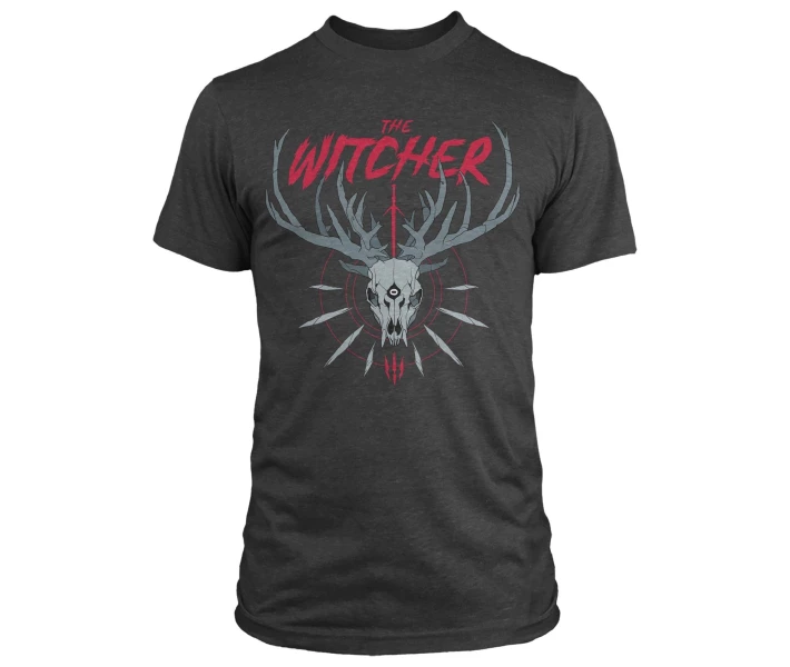 Фото - подарок для геймеров Футболка Jinx The Witcher 3 Trophy Hunter Charcoal Heather XL (JINX-11010XL)