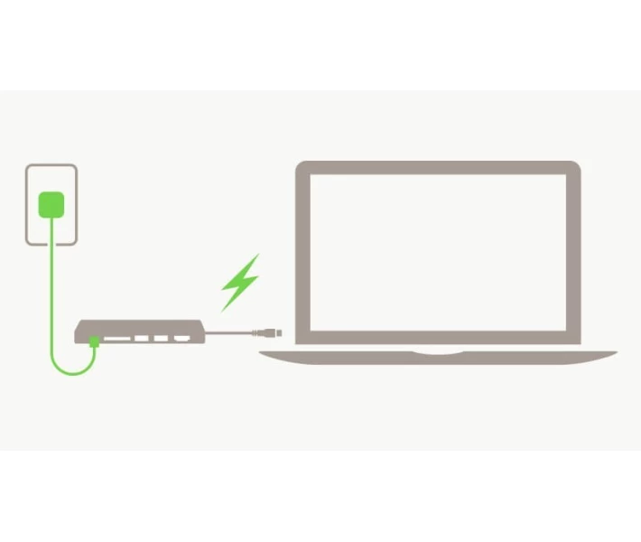 Фото - кардридер Концентратор Belkin Travel Hub USB-C PD, USB-C, 2/USB 3.0, HDMI, Gigabit, space gray