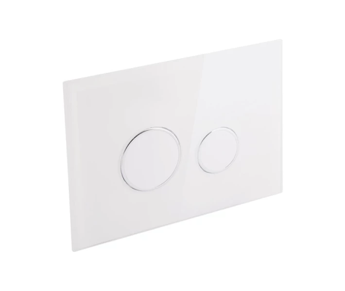 Фото -  Набор инсталляция 4 в 1 Qtap Nest ST с круглой панелью смыва QT0133M425V1164GW