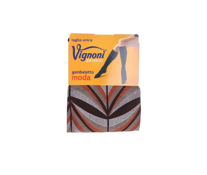 Фото - женский носок Шкарпетки 6610 Vignoni, 6610, Коричнево-помаранчевий(Moro), UNI