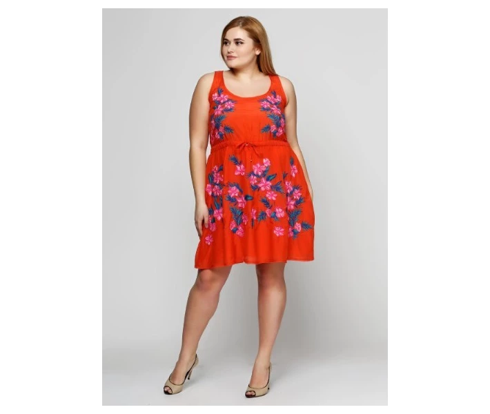 Фото - повседневное платье Платье JG007419 Juicy Couture, JG007419, Красный в цветочек, 2