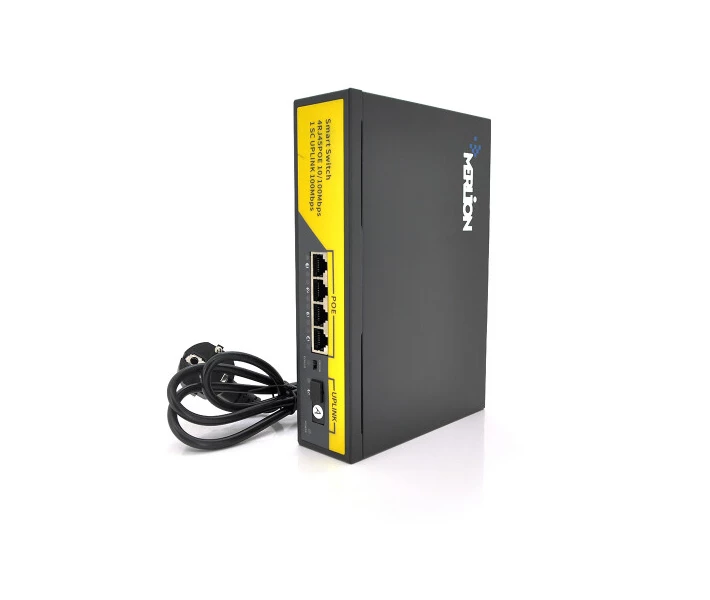 Фото - комутатор 4-портовый PoE коммутатор Merlion BT-D6104FE