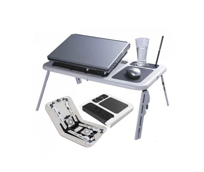 Фото - стол и подставку для ноутбука Подставка столик для ноутбука E-Table с двумя USB кулерами