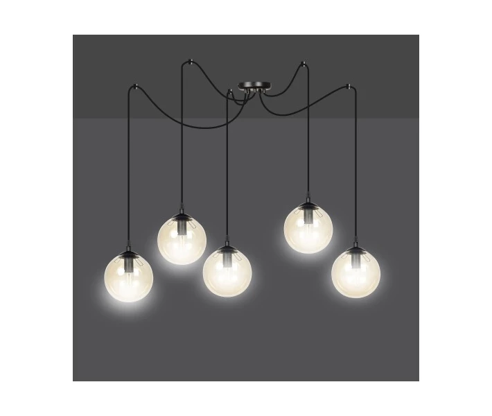 Фото - люстру Подвесной светильник Brendy 5 Black MIX (PL-0001941 M/BL MIX)
