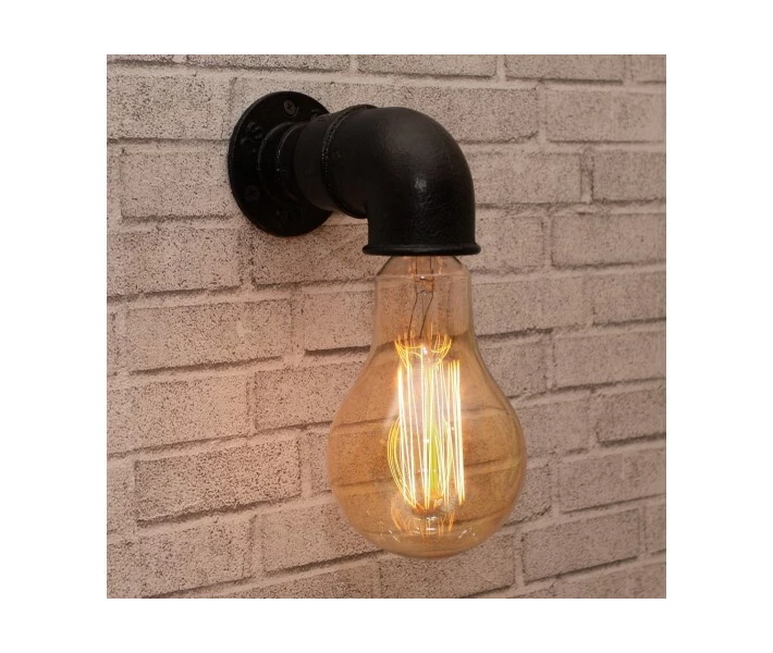 Фото - бра Настенный светильник из труб Erbi Black (WL-0001784 M/BLACK)