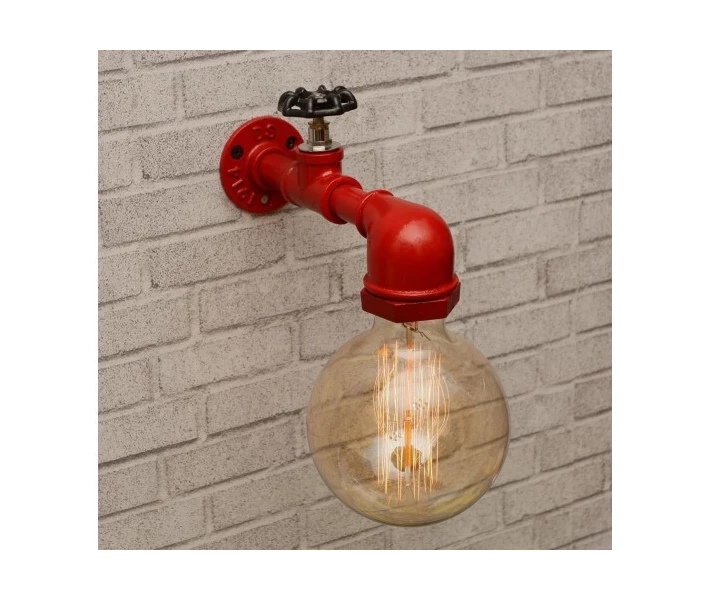 Фото - бра Настенный светильник из труб Valony Red (WL-0001605 M/RED)