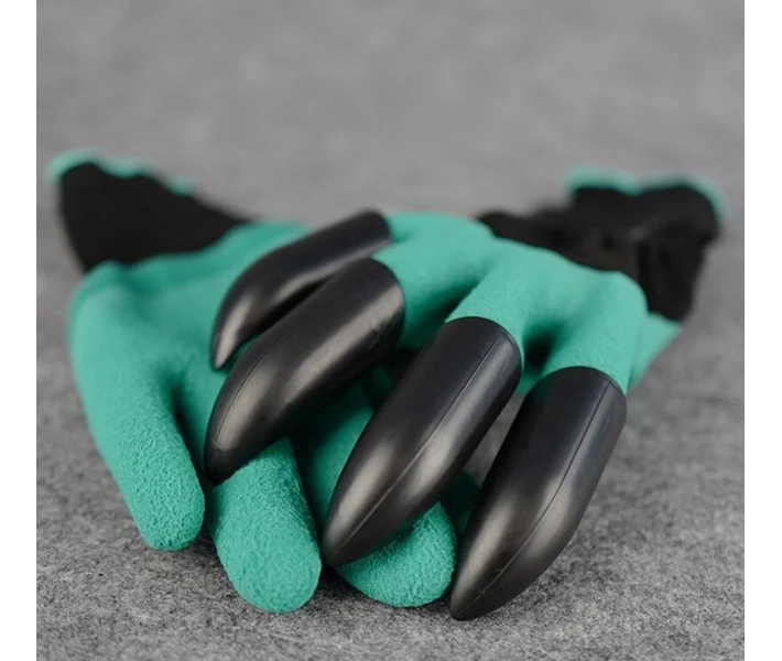 Фото - спецодежду Перчатки садовые когти для сада и огорода GARDEN GENIE GLOVES Зеленые (20053100045)