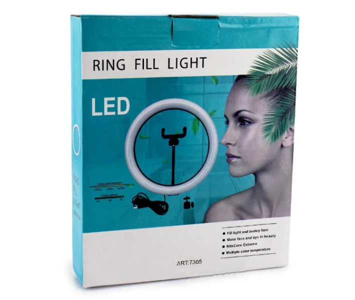 Фото - кольцевой свет Лампа кольцевая светодиодная USB Ring Light 7305, 26 см