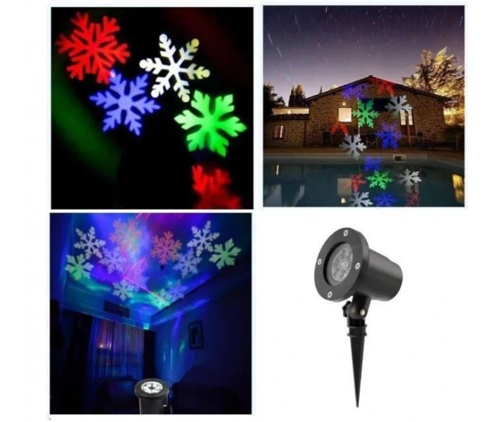 Фото - гирлянду Лазерный проектор LED Strahler Schneeflocke WL-602