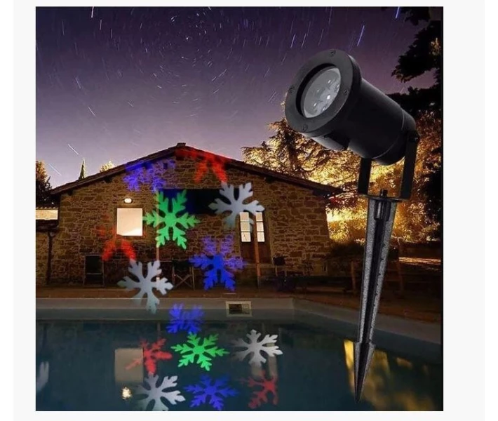 Фото - гирлянду Лазерный проектор LED Strahler Schneeflocke WL-602