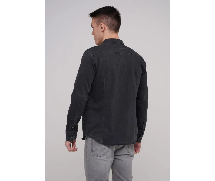 Фото - мужскую рубашку Рубашка Trend Collection 139 Серый XL