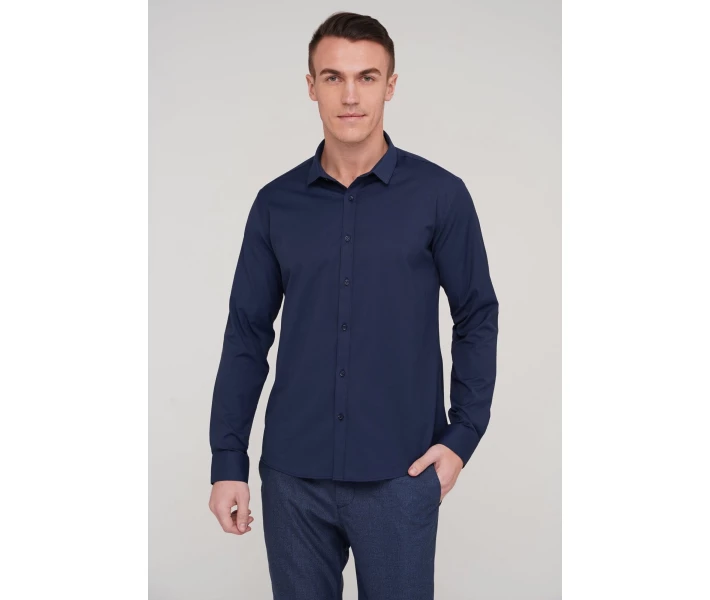 Фото - мужскую рубашку Рубашка Trend Collection 406-2 Синий 2XL