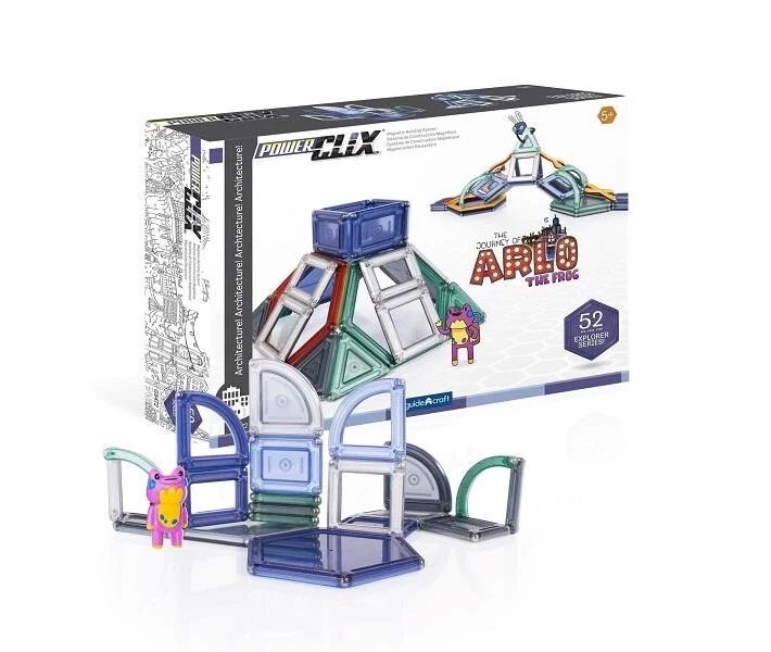 Фото - детский конструктор Конструктор Guidecraft PowerClix Explorer Series Архитектура, 52 детали (G9472)