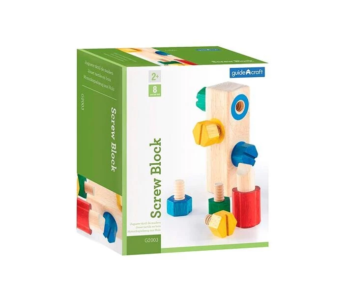 Фото - сюжетно-ролевой набор Игровой Набор Guidecraft Manipulatives Блок с винтами (G2003)