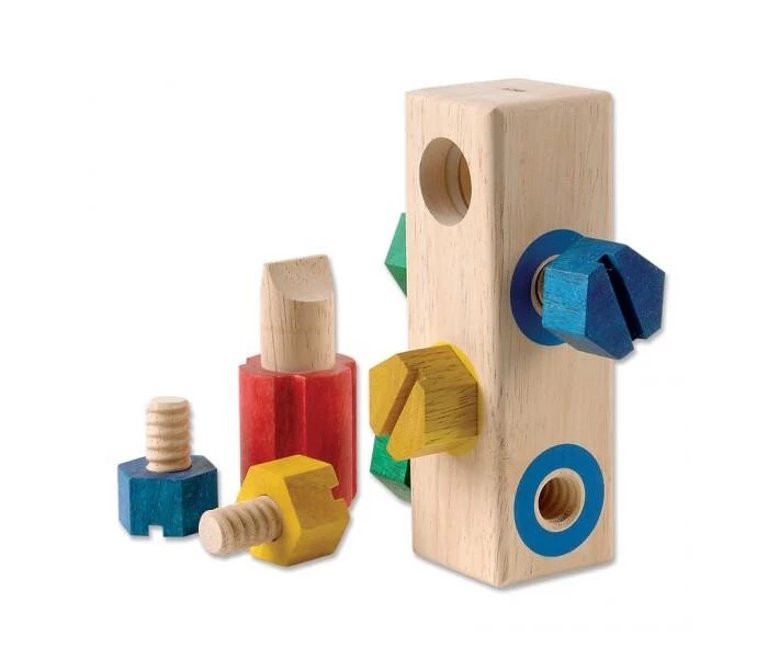 Фото - сюжетно-ролевой набор Игровой Набор Guidecraft Manipulatives Блок с винтами (G2003)
