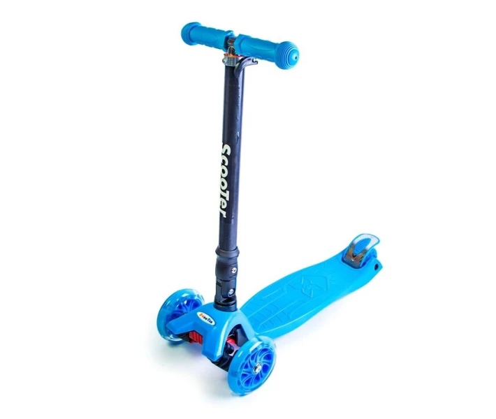 Фото - самоката Детский самокат MAXI. Blue. Складная ручка.