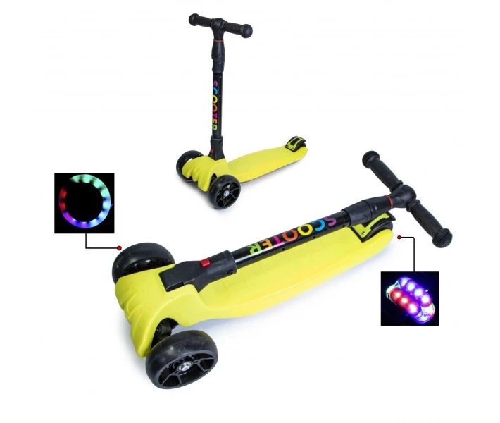 Фото - самоката Детский самокат Smart. Yellow. Складная ручка!