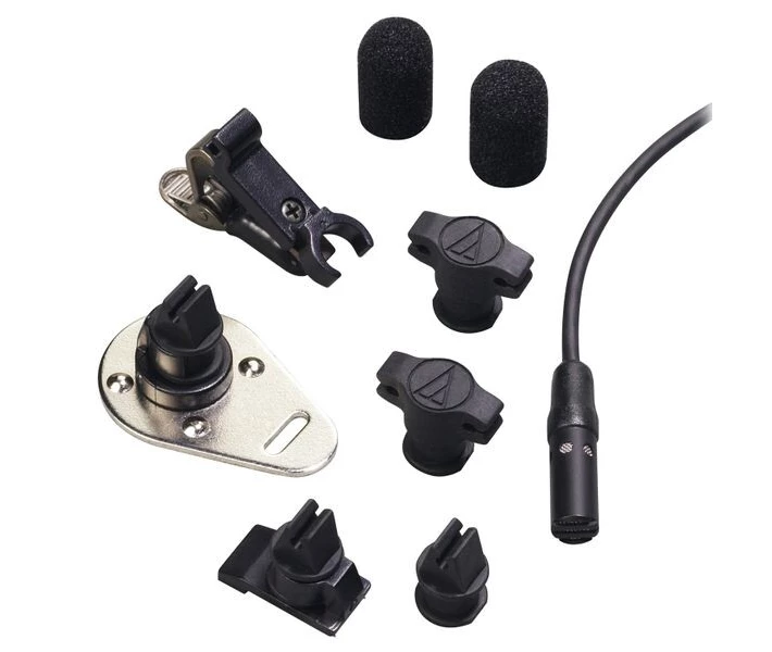 Фото - микрофон для караоке Петличный микрофон Audio-Technica AT898, конденсаторный, кардиоидный