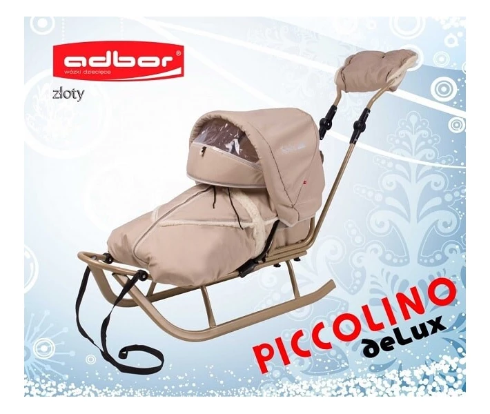 Фото - детские санки 123 Комплект PICCOLINO deLux (Золотой)