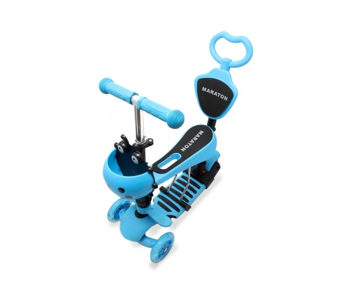 Фото - самоката Самокат деткаий Scooter Божья коровка 5 in 1 родительская ручка Голубой (2T1075)