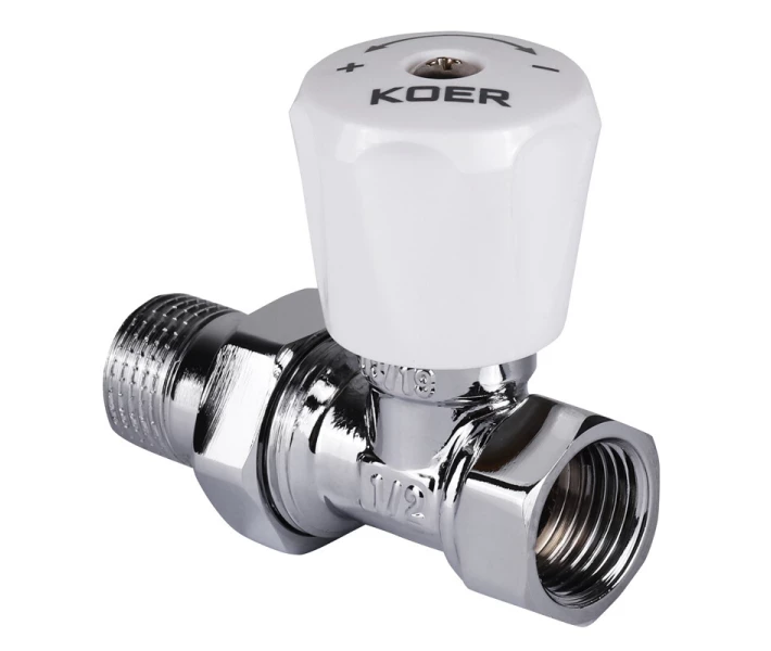 Фото - комплектующие к радиаторам Вентиль радиаторный 1//2 KR.903.CHR.W KR2823 Koer (KR2823)