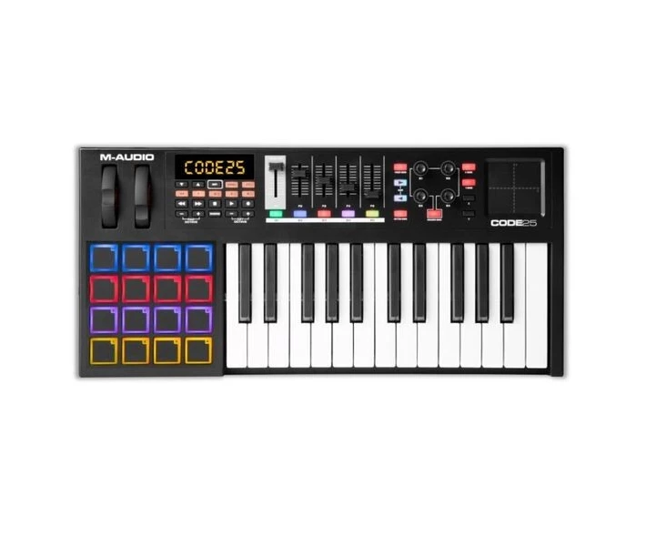 Фото - MIDI-клавиатуру MIDI-клавиатура M-Audio CODE25BLK