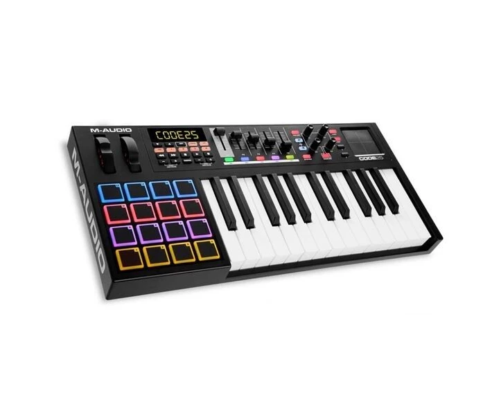 Фото - MIDI-клавиатуру MIDI-клавиатура M-Audio CODE25BLK