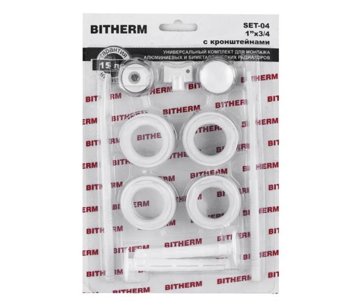 Фото - комплектующие к радиаторам Комплект для радиатора 3/4" SET-04 BT0555 Bitherm (BT0555)