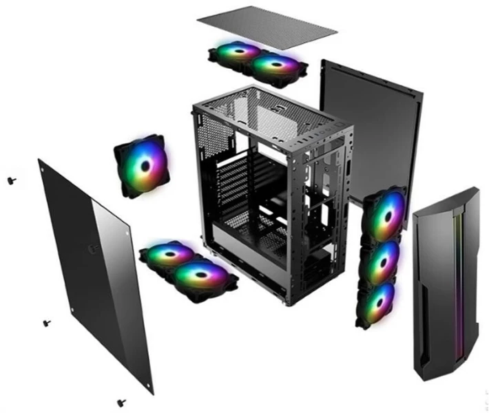 Фото - корпус для ПК Корпус Xilence Xilent Blade RGB X512 Black (XG121_X512.RGB) без БП
