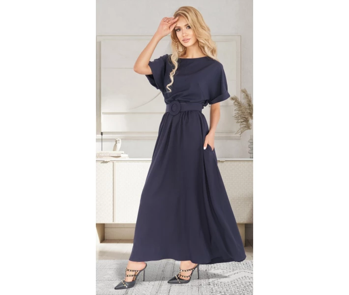 Фото - повседневное платье Платье-макси MOON XL, темно-синий 46-445533