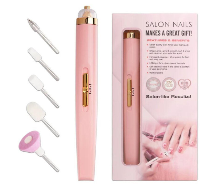 Фото - фрезер для маникюра и педикюра Фрезер для маникюра и педикюра FLAWLESS SALON NAILS 7863 розовый