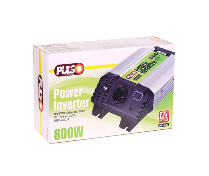 Фото - автомобильный инвертор Інвертор PULSO/IMU-820/12V-220V/800W (IMU-820)