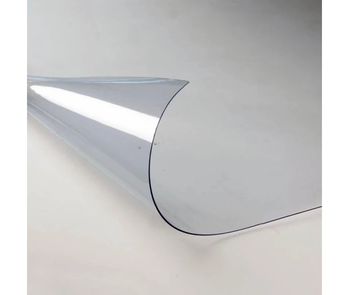 Фото - скатерть и салфетку Силиконовая скатерть Мягкое стекло Soft Glass Покрытие для мебели 3.6х1.4м (толщина 0.4мм) Прозрачная