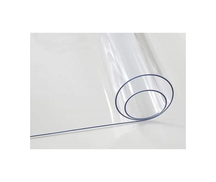 Фото - скатерть и салфетку Силиконовая скатерть Мягкое стекло Soft Glass Покрытие для мебели 3.6х1.4м (толщина 0.4мм) Прозрачная
