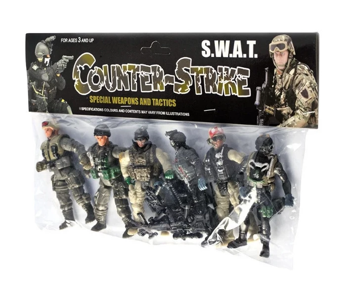 Фото - сюжетно-ролевой набор Набор солдатиков Counter-Strike CS CF SS05-2 (6 шт.)