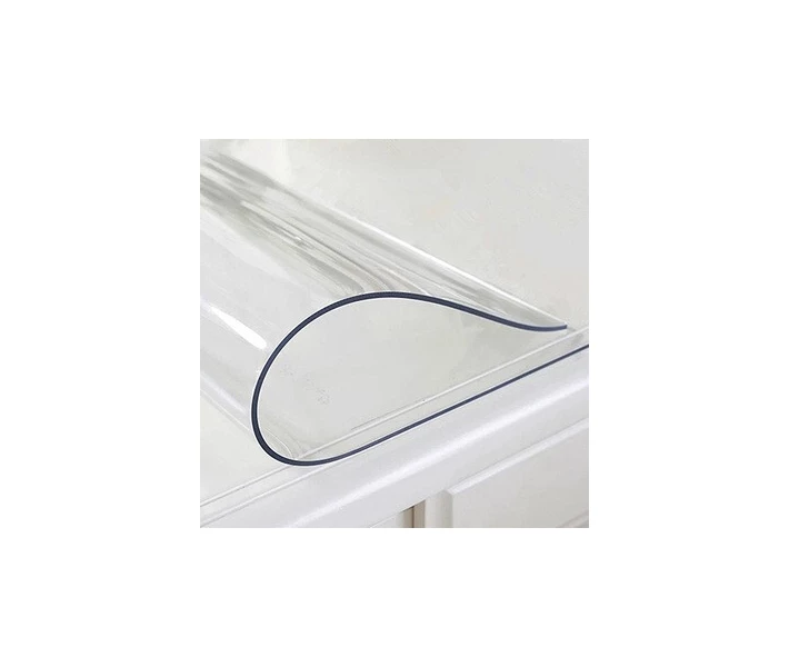 Фото - скатерть и салфетку Силиконовая скатерть Мягкое стекло Soft Glass Покрытие для мебели 3.0х1.4м (толщина 0.4мм) Прозрачная