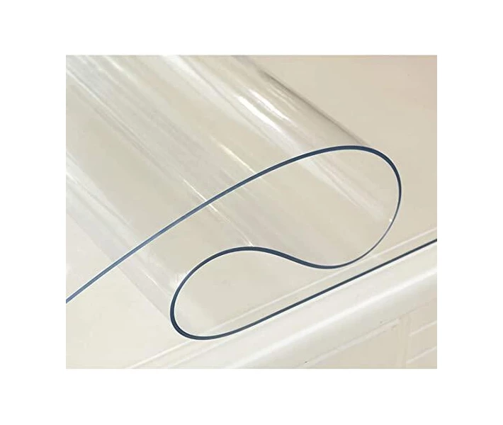 Фото - скатерть и салфетку Силиконовая скатерть Мягкое стекло Soft Glass Покрытие для мебели 3.0х1.4м (толщина 0.4мм) Прозрачная