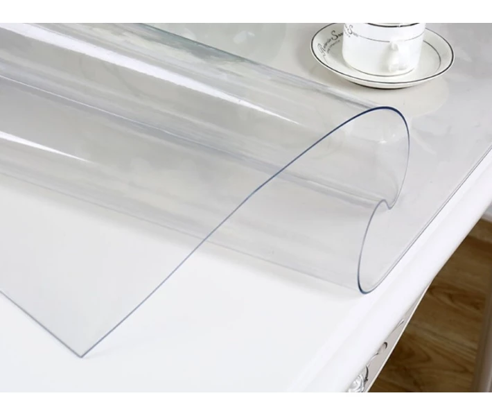Фото - скатерть и салфетку Мягкое стекло силиконовая скатерть на стол Soft Glass Защита для мебели (1.8х1.2 м) толщина - 2.0мм Прозрачное (1502918)