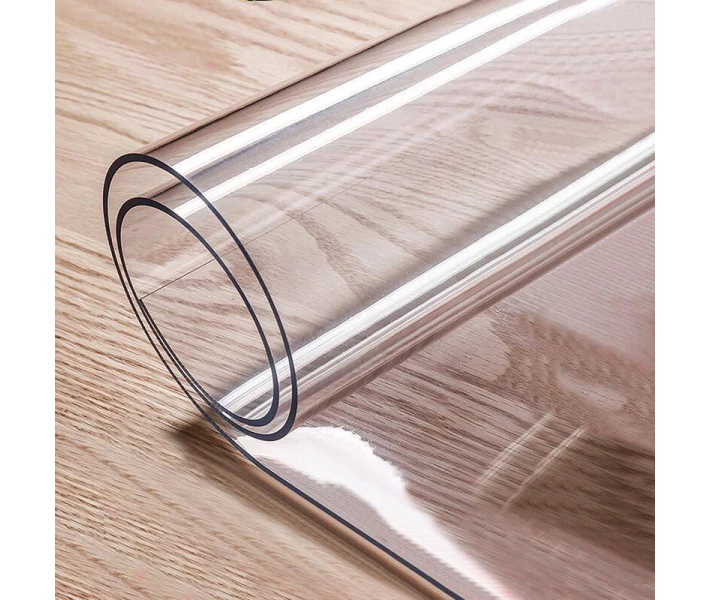Фото - скатерть и салфетку Мягкое стекло силиконовая скатерть на стол Soft Glass Защита для мебели (3.4х1.4 м) толщина - 1.5мм Прозрачное (1502734)