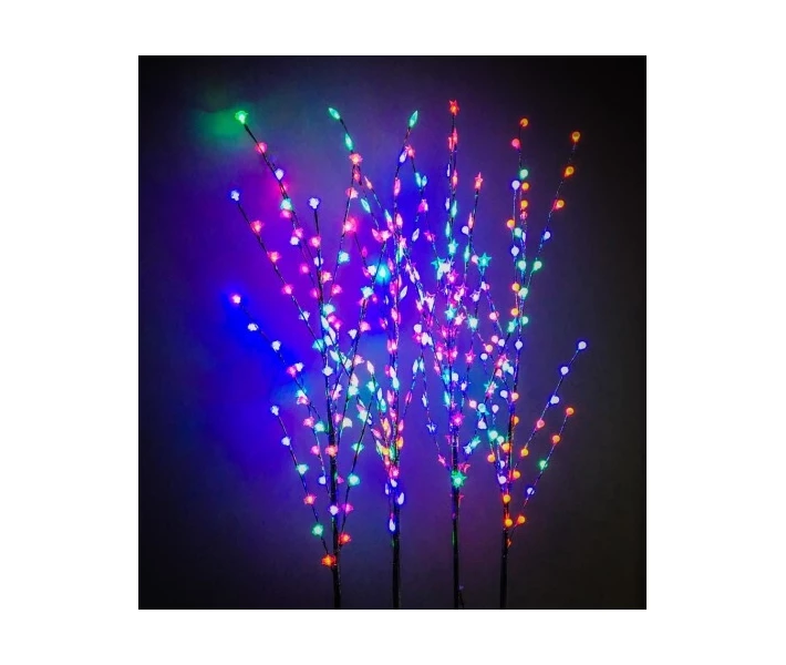 Фото - гирлянду Светодиодное дерево с цветными фигурками 1.5 м 72 Led (звезды и луна) (150605)