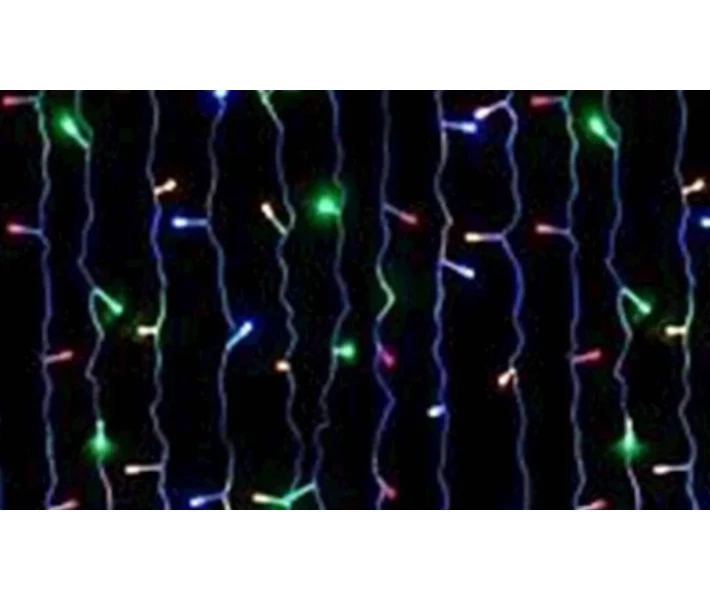 Фото - гирлянду Гирлянда внешняя карниз 180 led RGB свет 5м (черный провод) (200561)